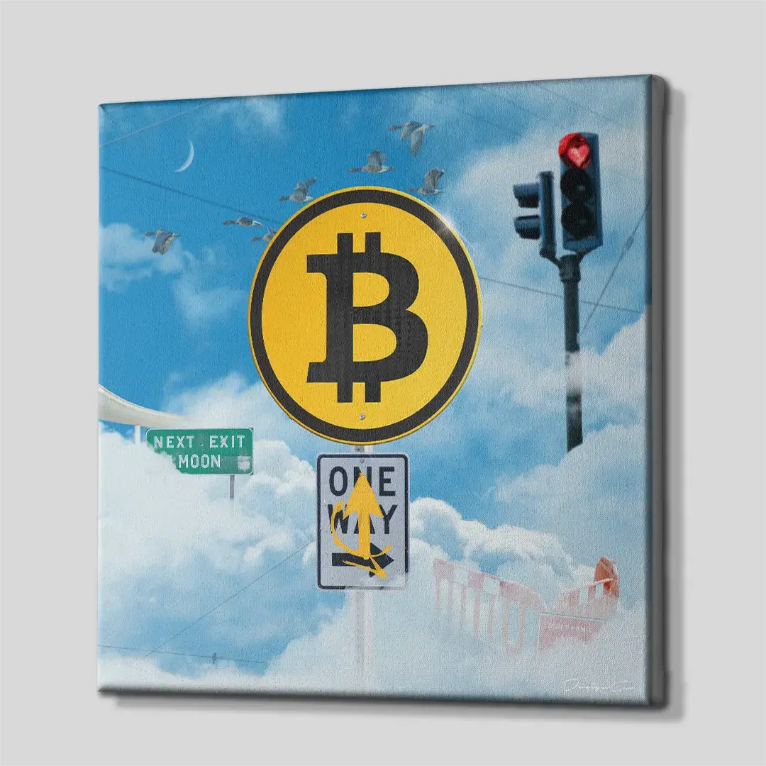 Bitcoin Hashway Canvas Wall Art