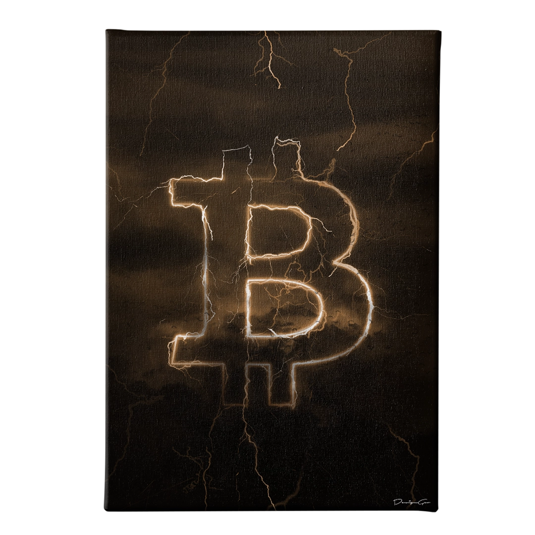 Bitcoin Storm Art