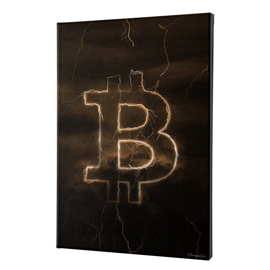 Bitcoin Storm Art