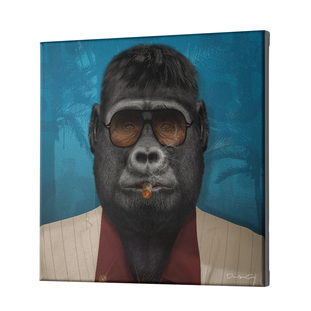 Boss Gorilla Canvas Wall Art