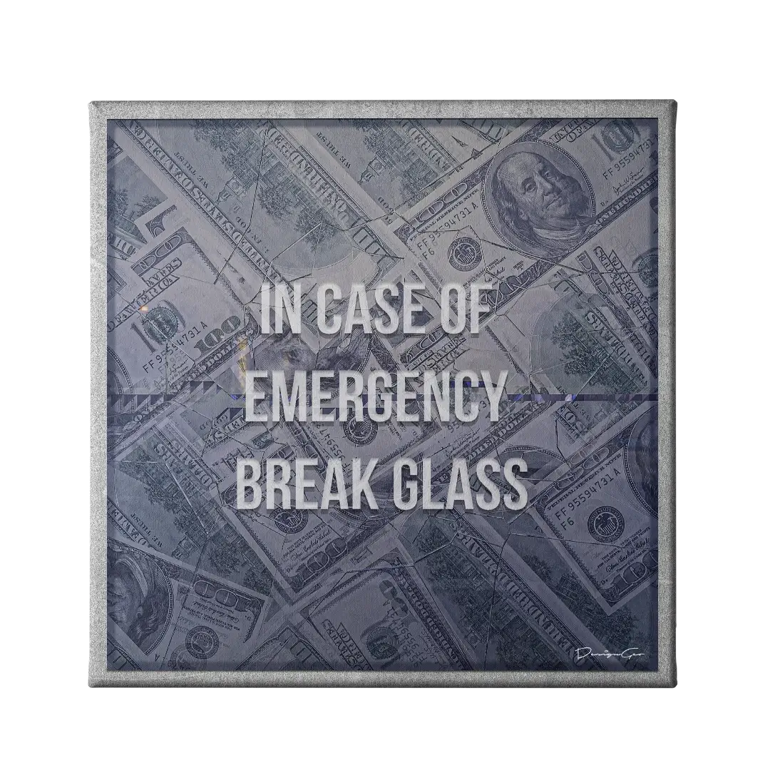 Break Glass Canvas Wall Art