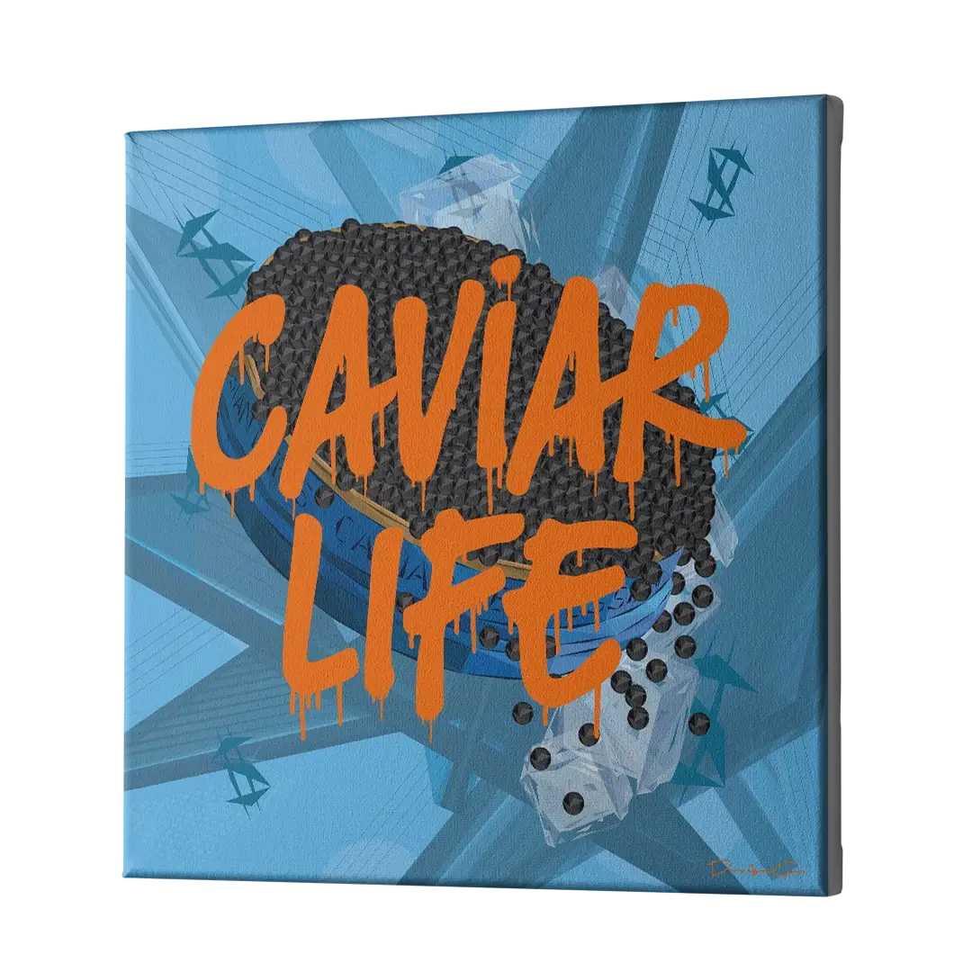 Caviar Life Canvas Wall Art