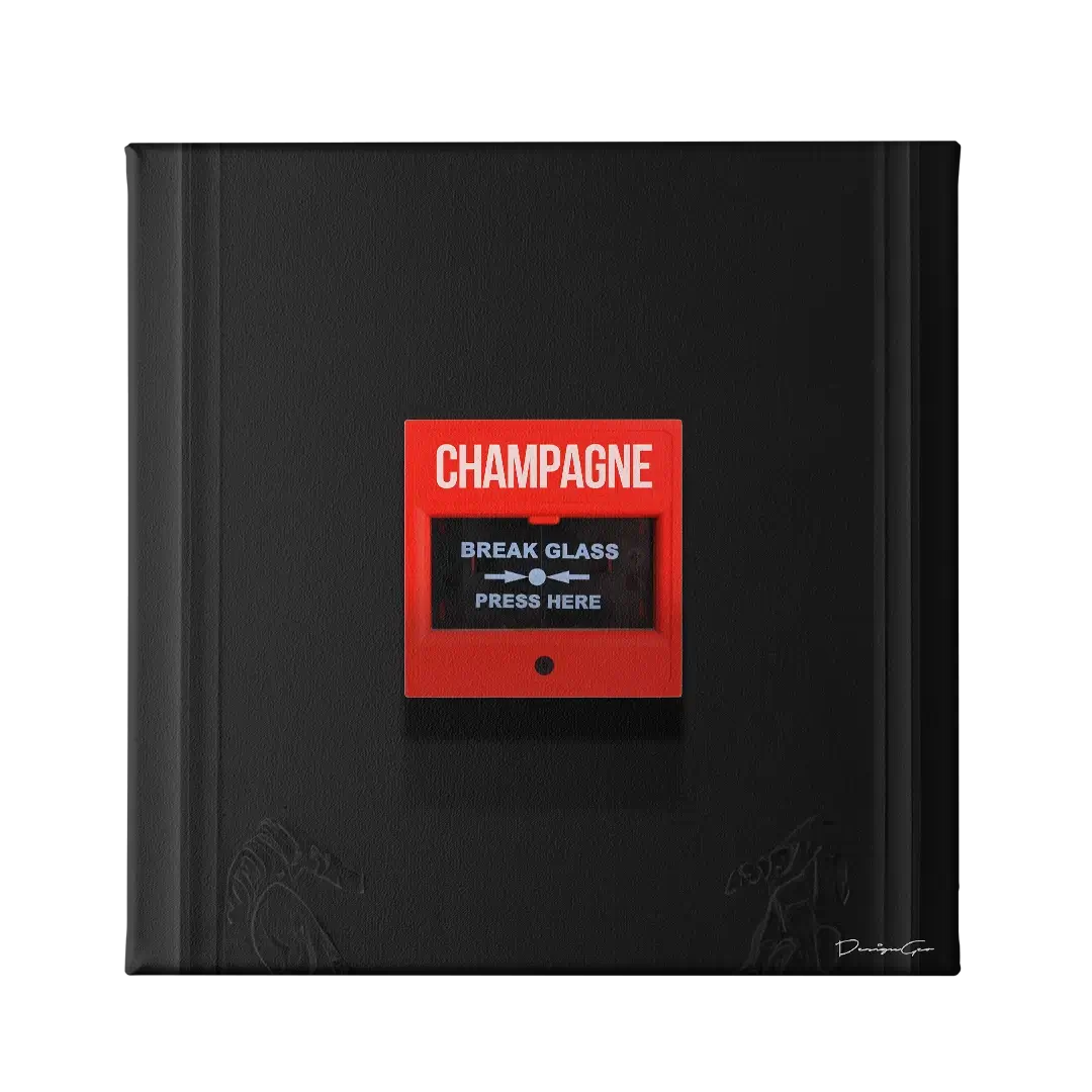 Champagne Emergency Canvas Wall Art