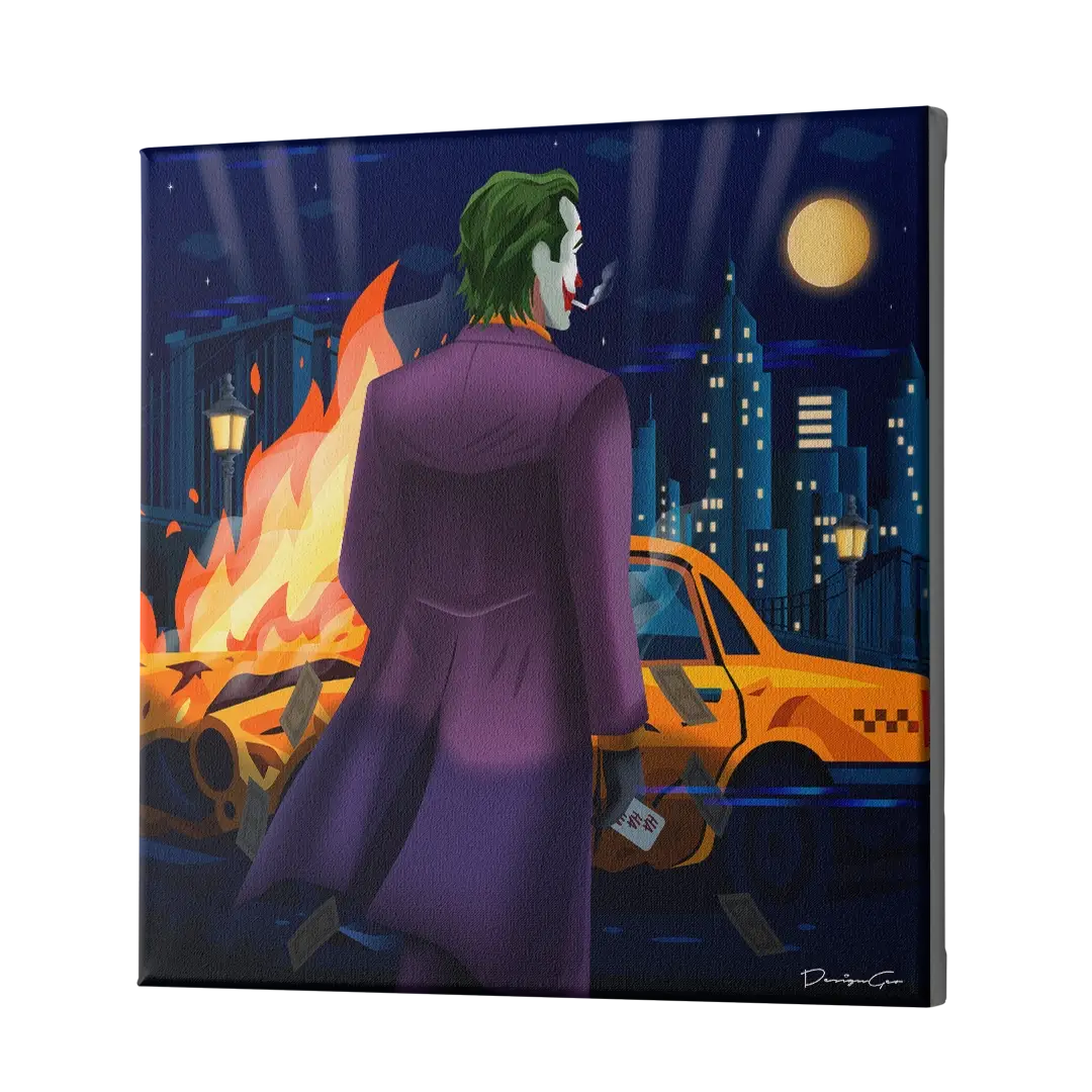 City Of Clowns Canvas Wall Art