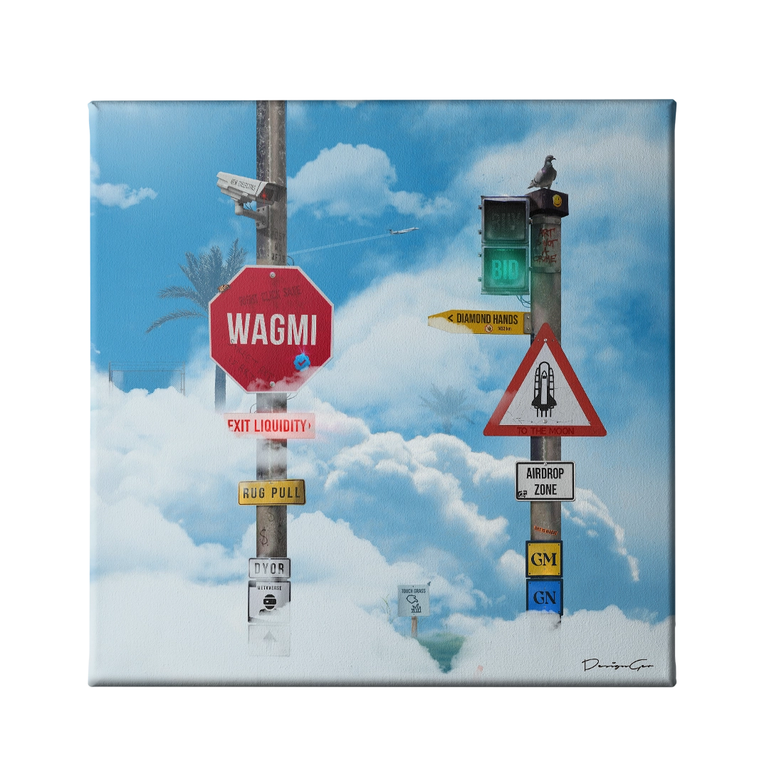 Crypto Signs Canvas Wall Art