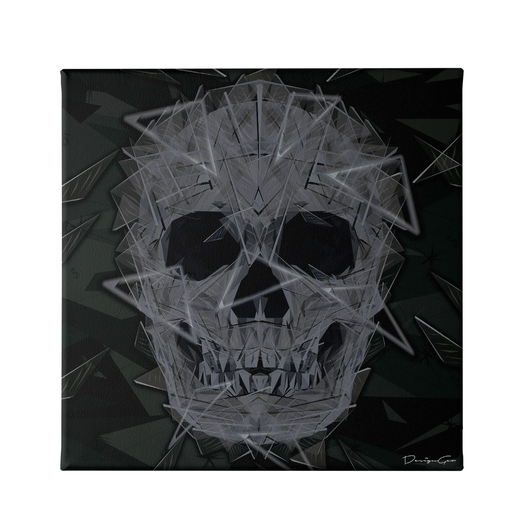 Crystal Skull Canvas Wall Art