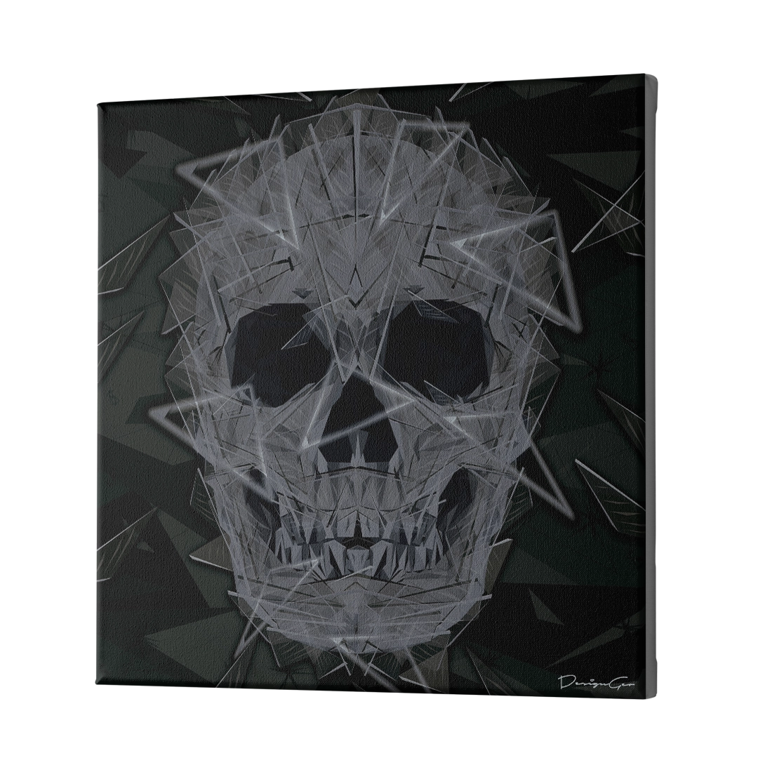 Crystal Skull Canvas Wall Art