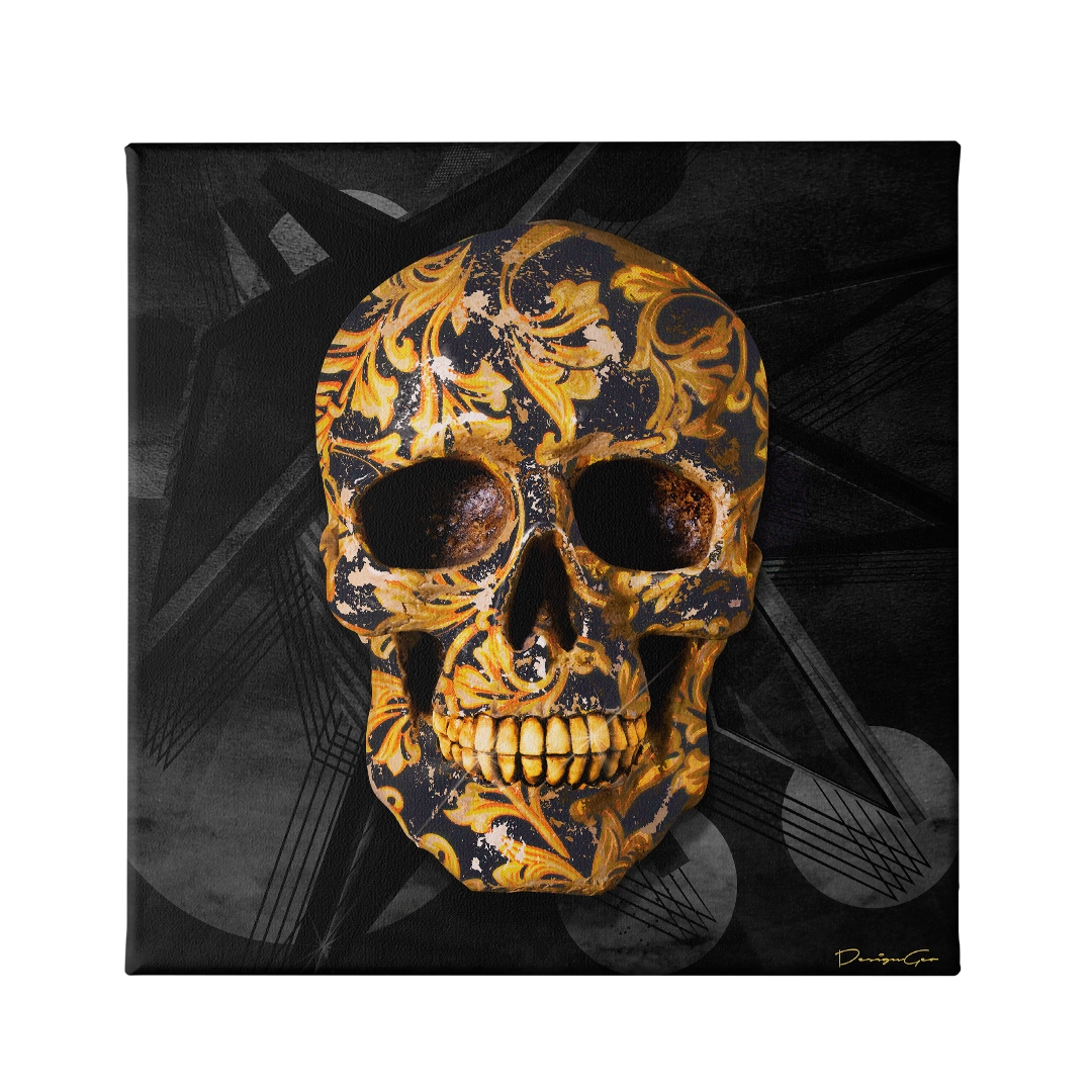 Designer Skull Canvas Wall Art