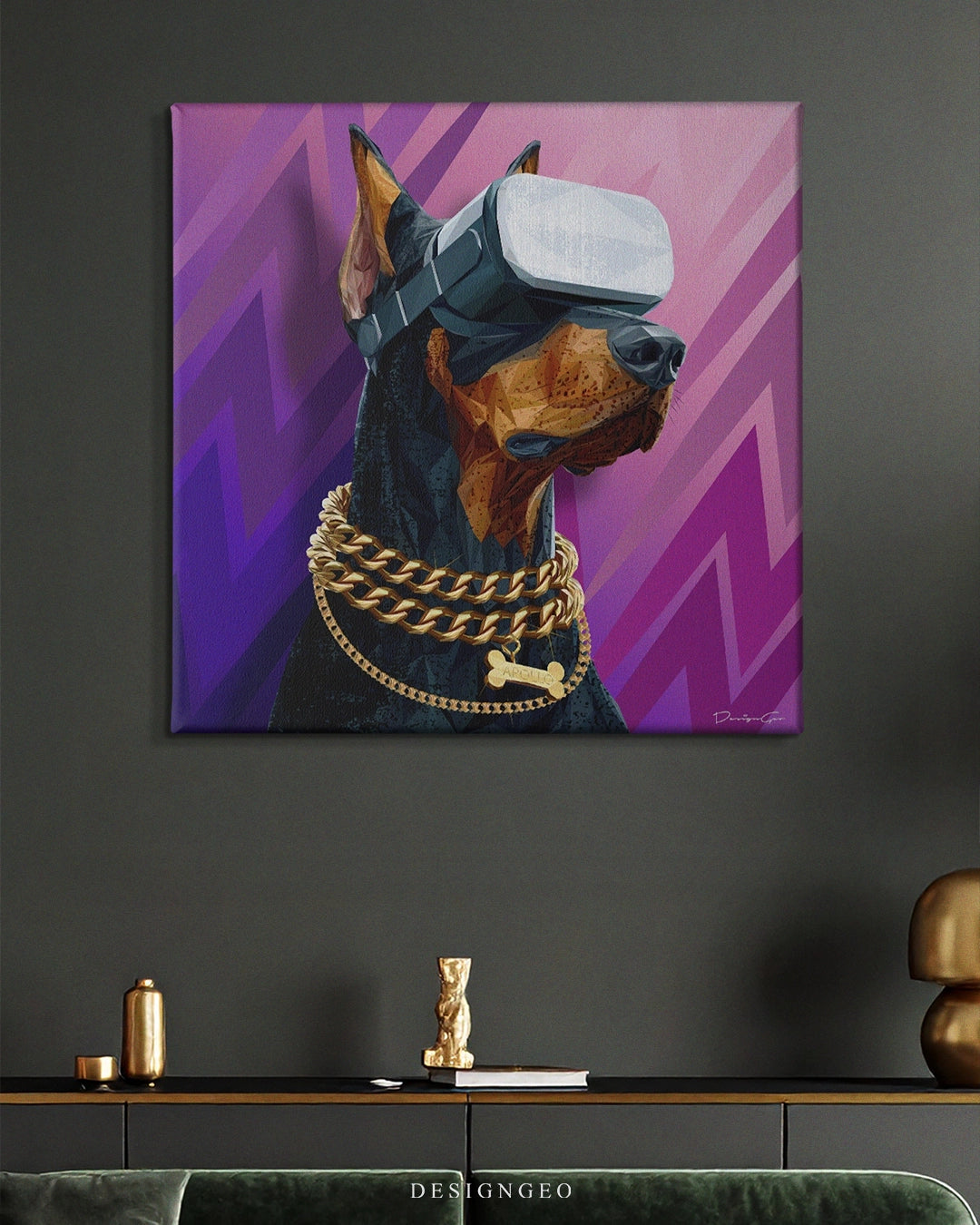 Doberman Dog Art