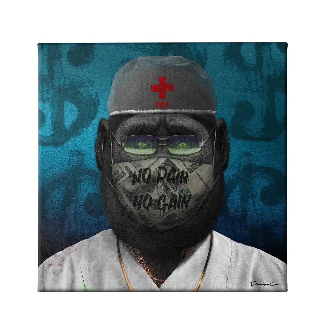 Doctor Ape Canvas Wall Art