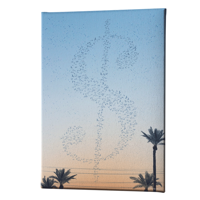 Early Birds limited edition rectangular canvas print created by designgeo