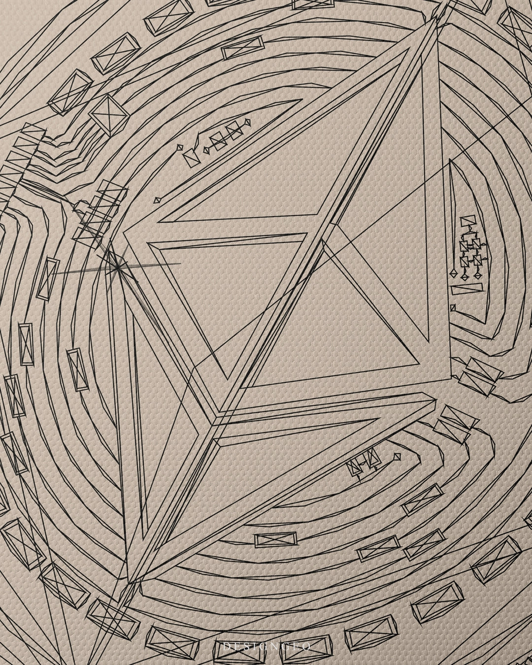 Ethereum Coin Outline Art