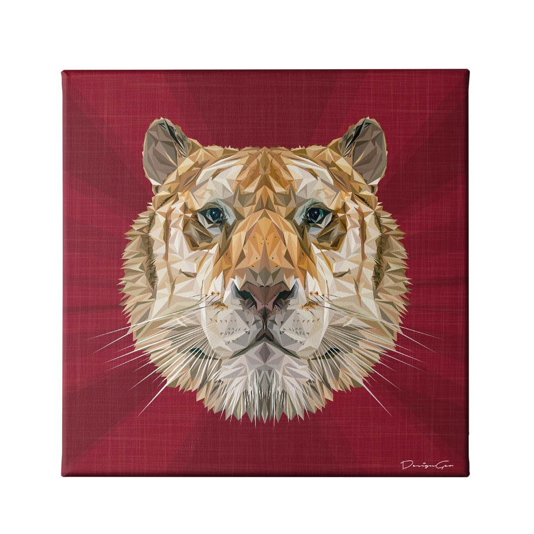 Explorer limited edition square canvas print created by designgeo