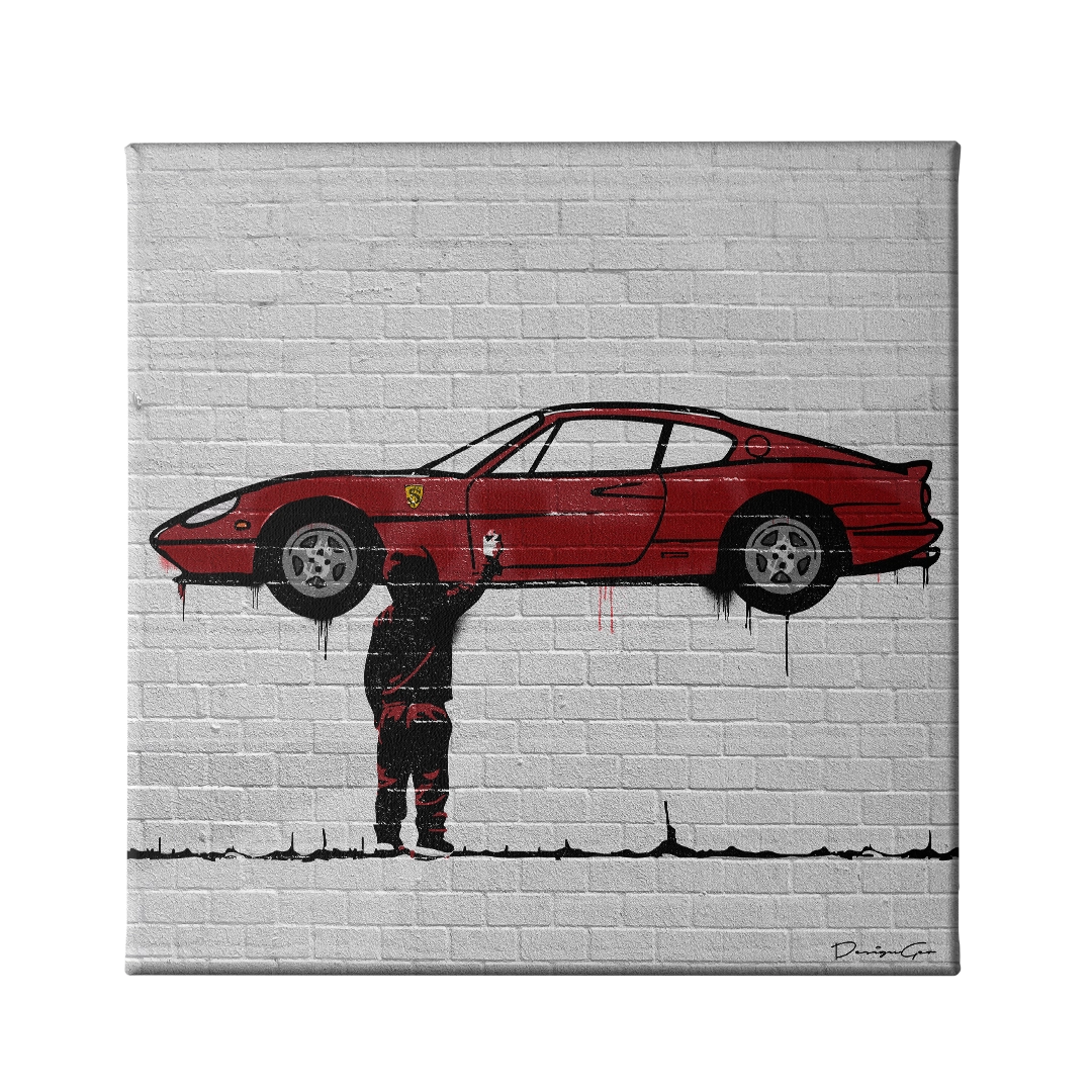Fast Cars Dreams Canvas Wall Art