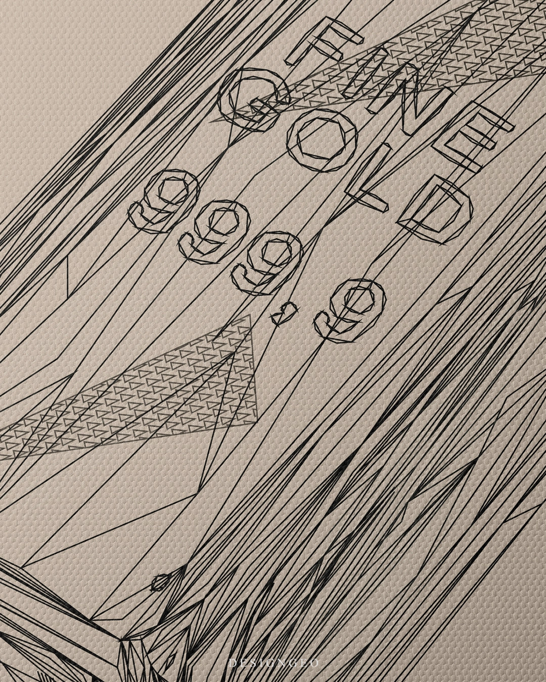 Fine Gold Bar Outline Art