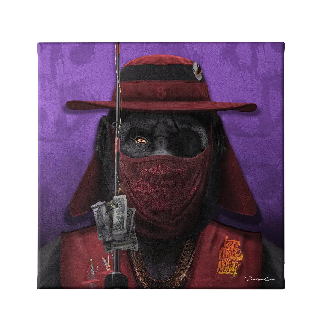 Fisher Ape Canvas Wall Art