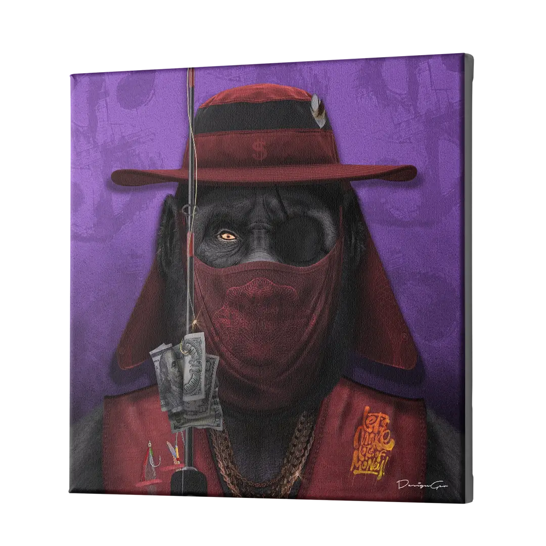 Fisher Ape Canvas Wall Art