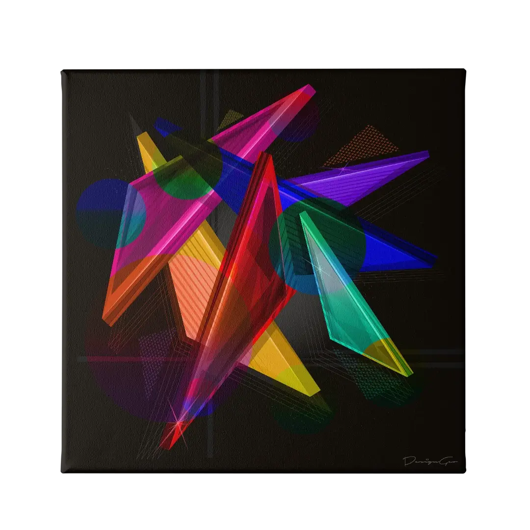 Geometric Shapes Canvas Wall Art