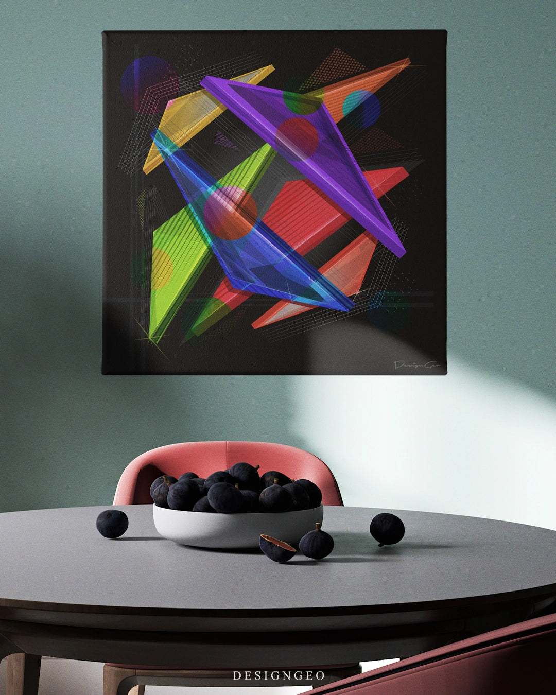 Geometric Studies 5 Art Square Canvas Print by DesignGeo