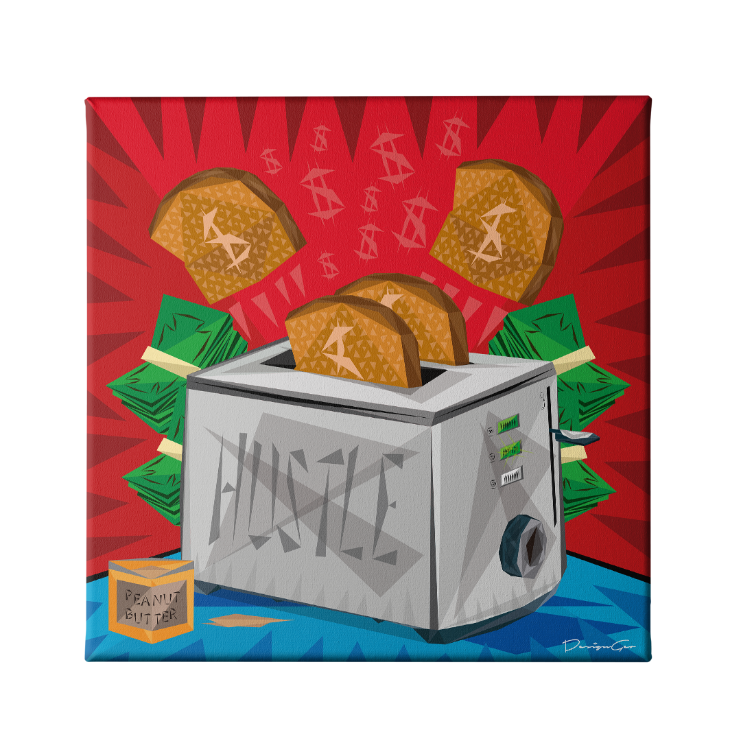 Hustle Canvas Wall Art