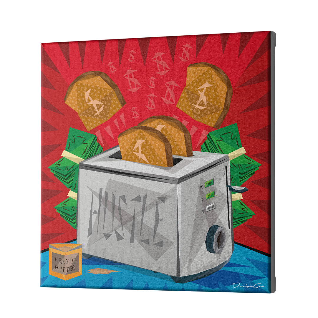 Hustle Canvas Wall Art