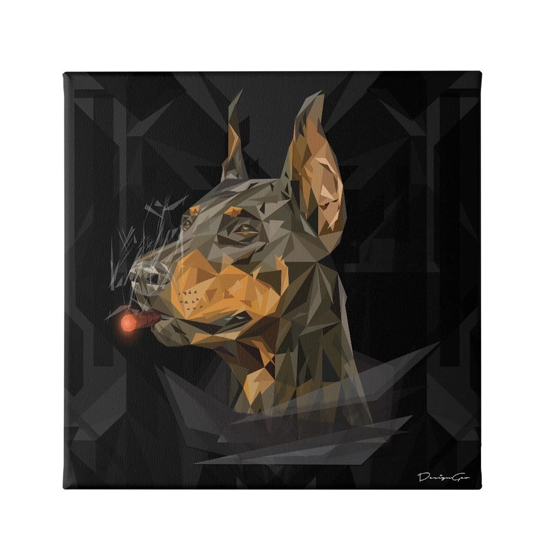Imperial Doberman Canvas Wall Art