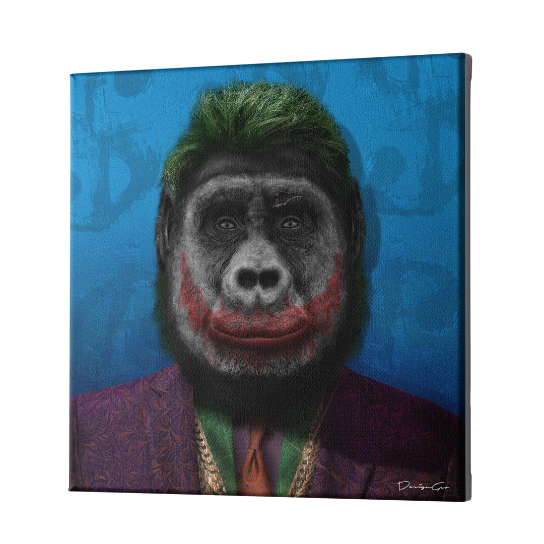 Joker Ape Canvas Wall Art