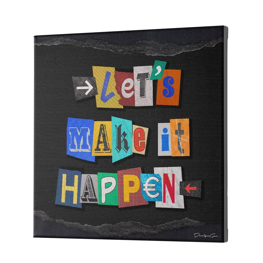 Let's Make It Happen Canvas Wall Art