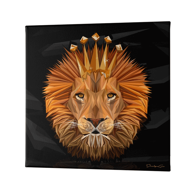 The Lion King Art Square Canvas Print by DesignGeo