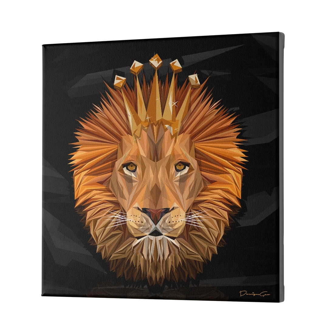 The Lion King Art Square Canvas Print by DesignGeo
