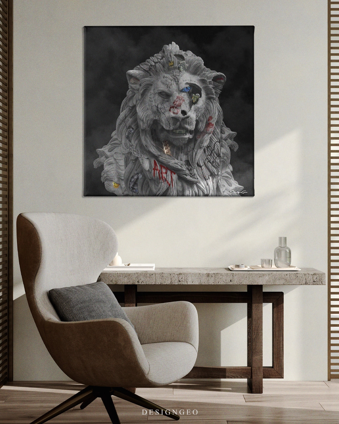 Lion Statue Art