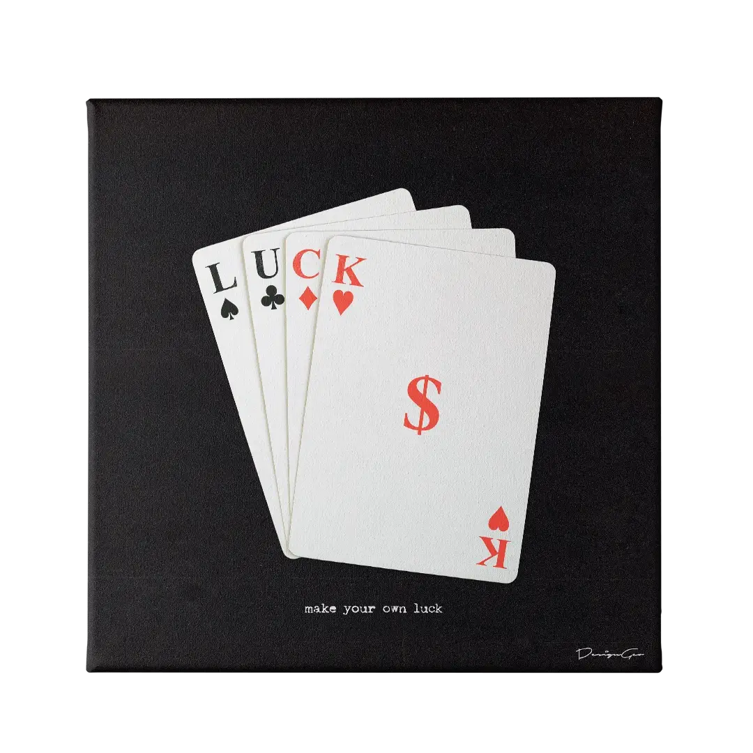 Make Your Own Luck Canvas Wall Art