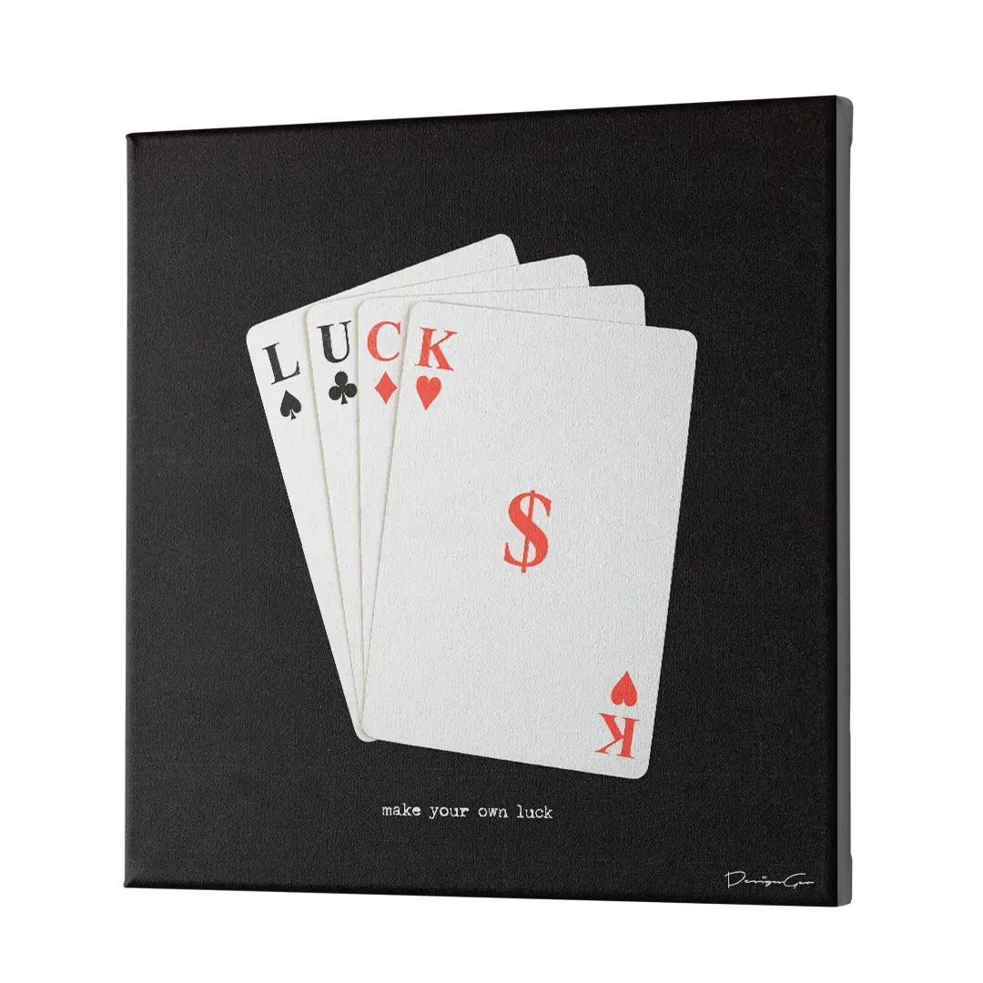 Make Your Own Luck Canvas Wall Art