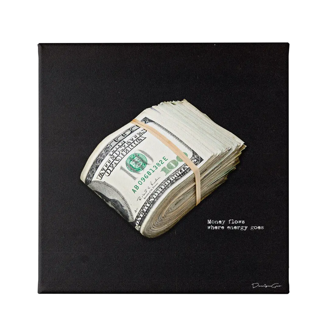 Money Flows Canvas Wall Art