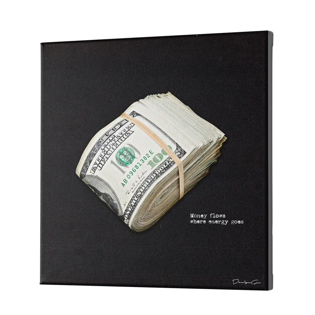 Money Flows Canvas Wall Art