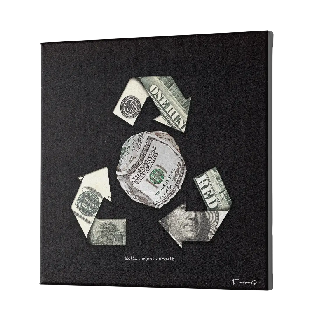Motion Equals Growth Canvas Wall Art