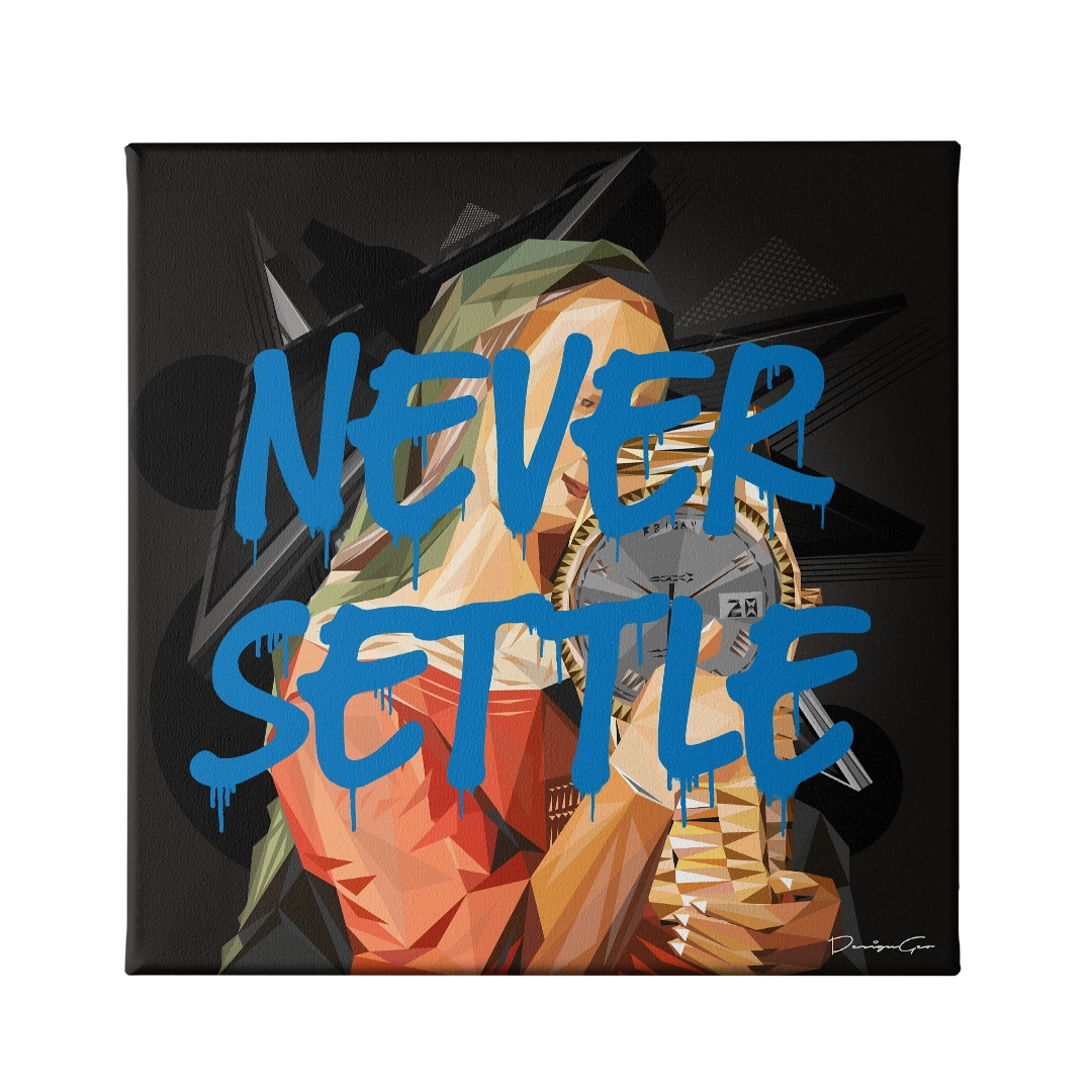 Never Settle Canvas Wall Art