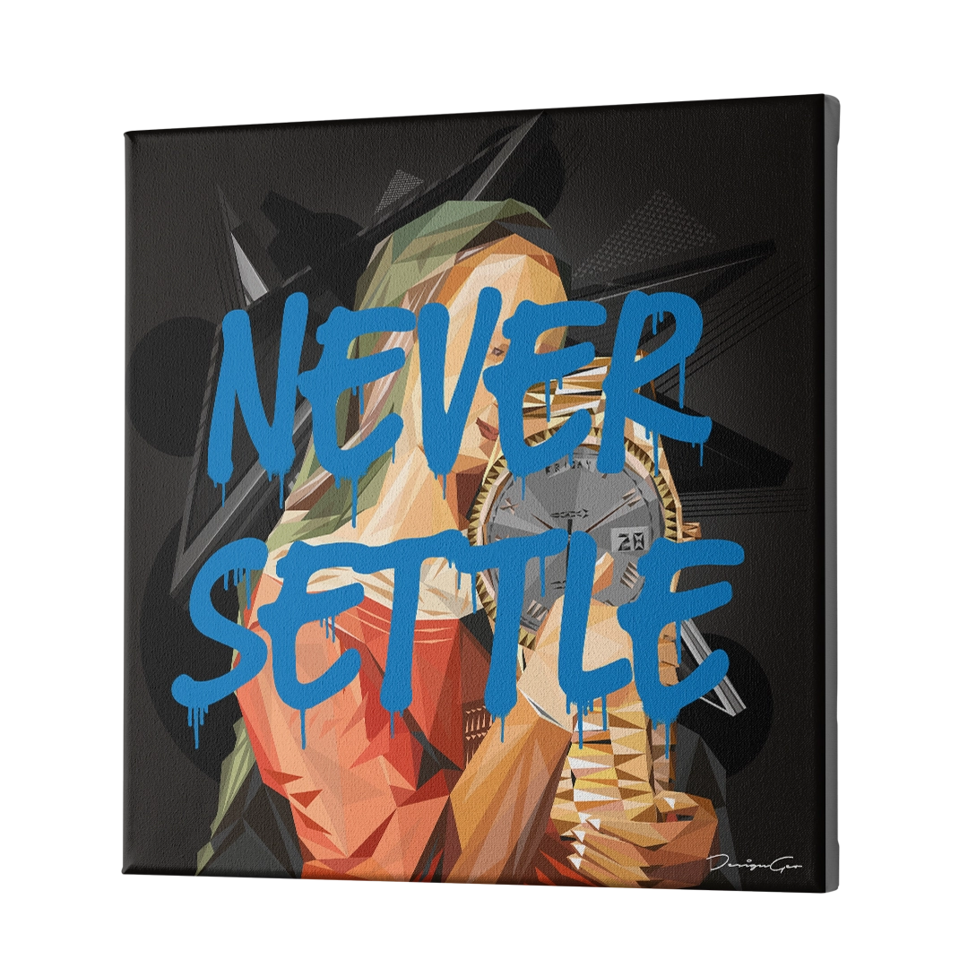 Never Settle Canvas Wall Art