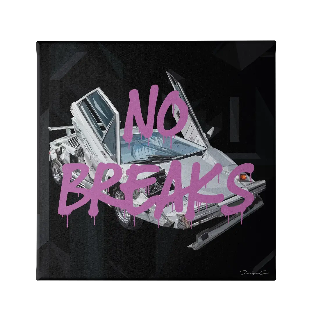 No Breaks Canvas Wall Art