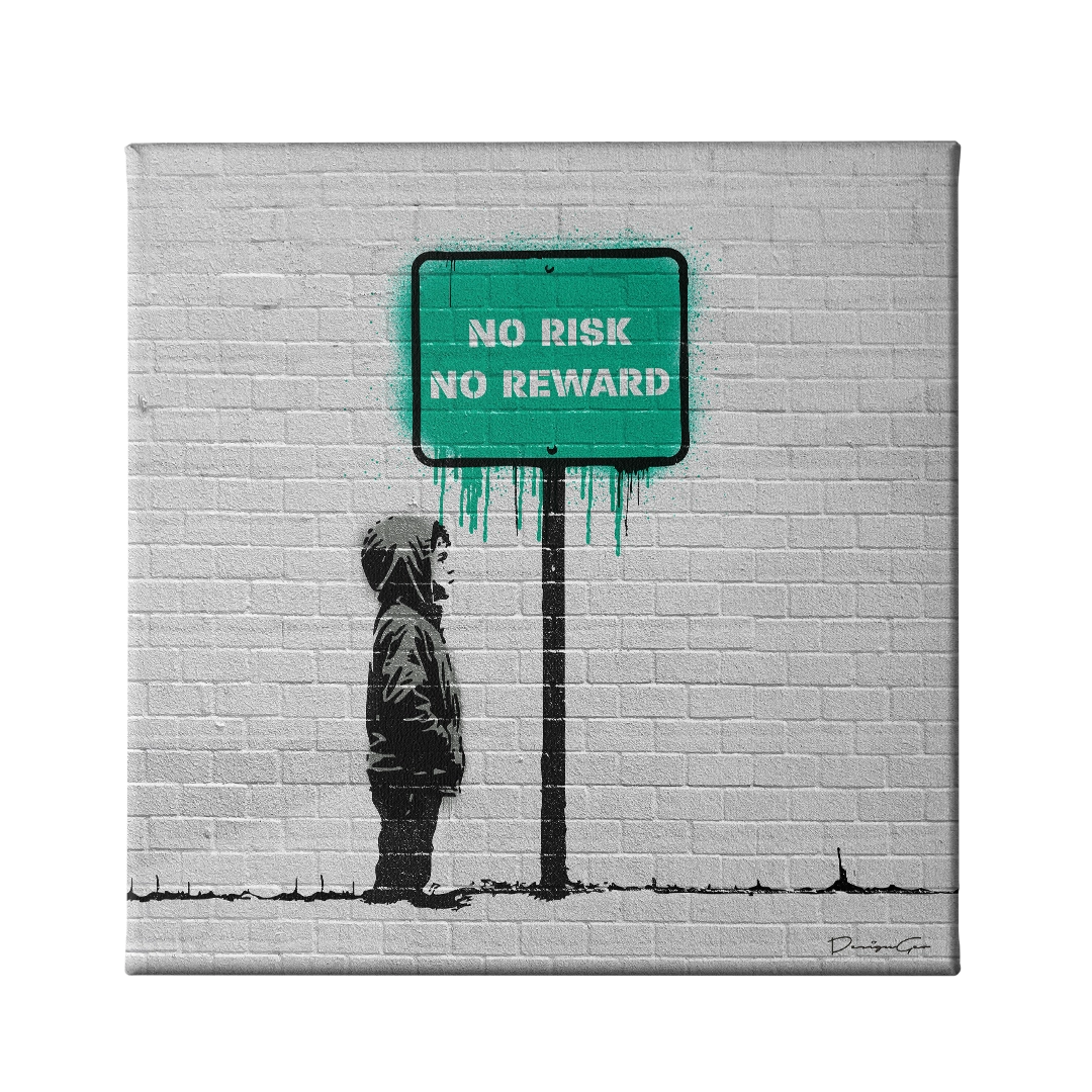 No Risk No Reward Canvas Wall Art