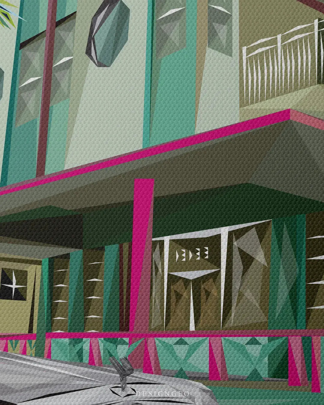 Ocean Dr Canvas Wall Art