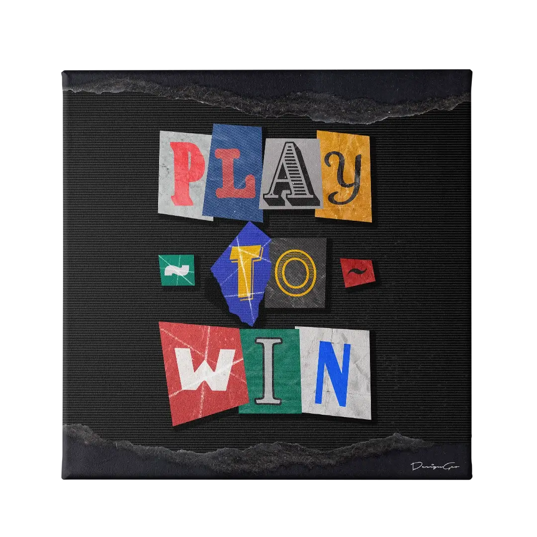 Play To Win Canvas Wall Art