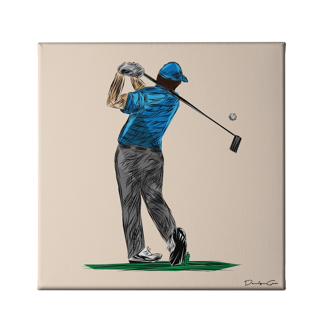Poise on The Green Canvas Wall Art