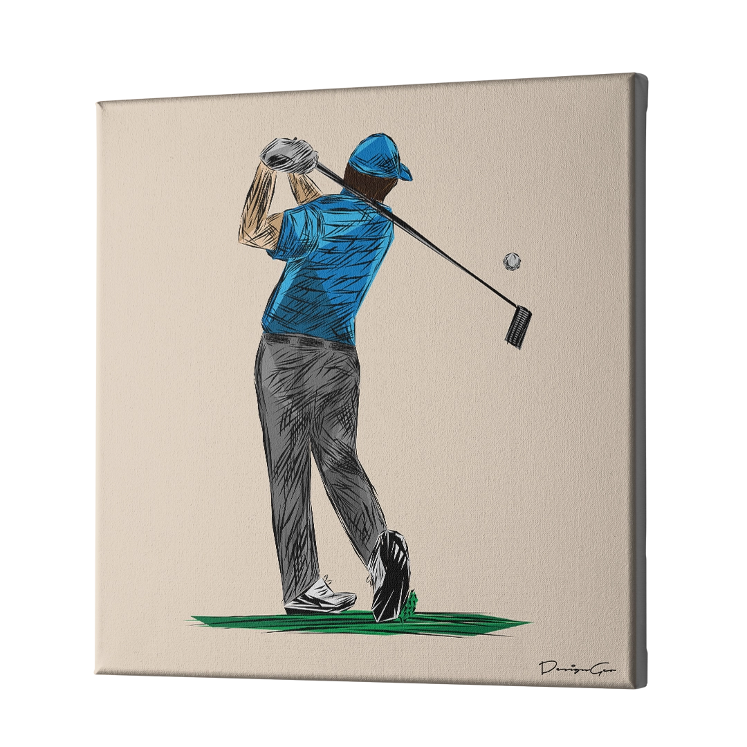 Poise on The Green Canvas Wall Art