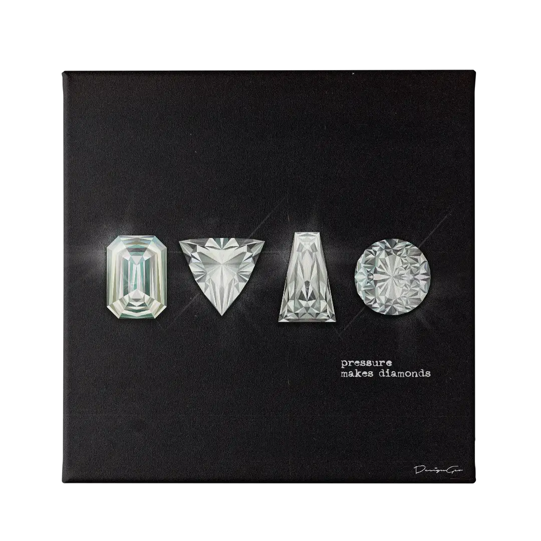 Pressure Makes Diamonds Canvas Wall Art