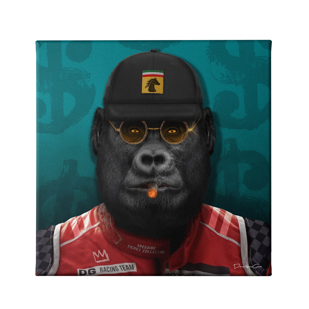 Racing Team Pilot Canvas Wall Art