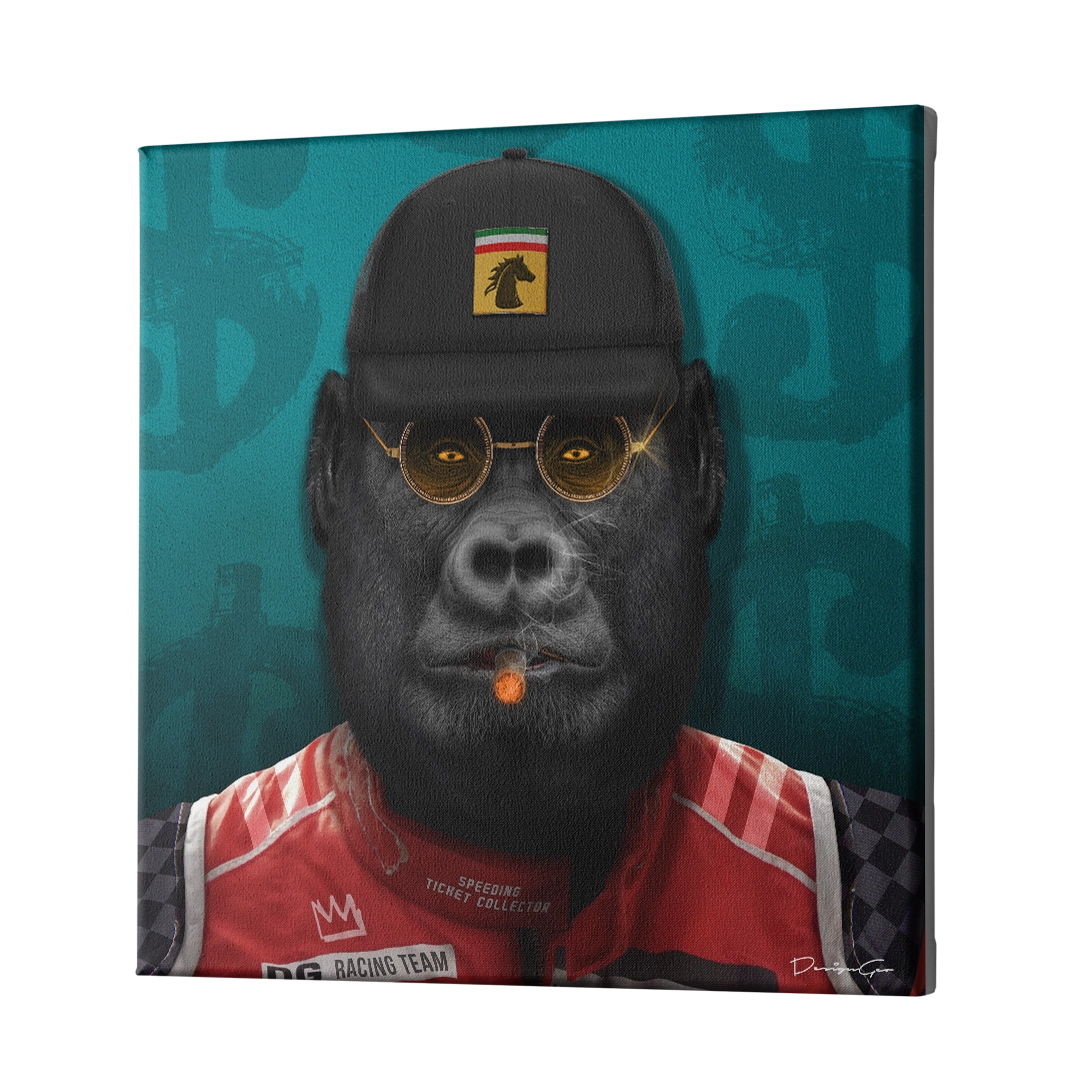 Racing Team Pilot Canvas Wall Art