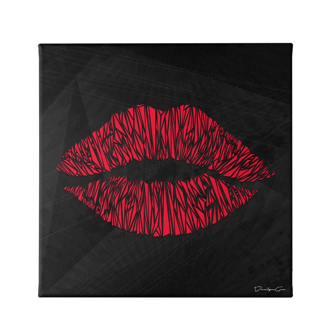 Red Rouge Canvas Wall Art