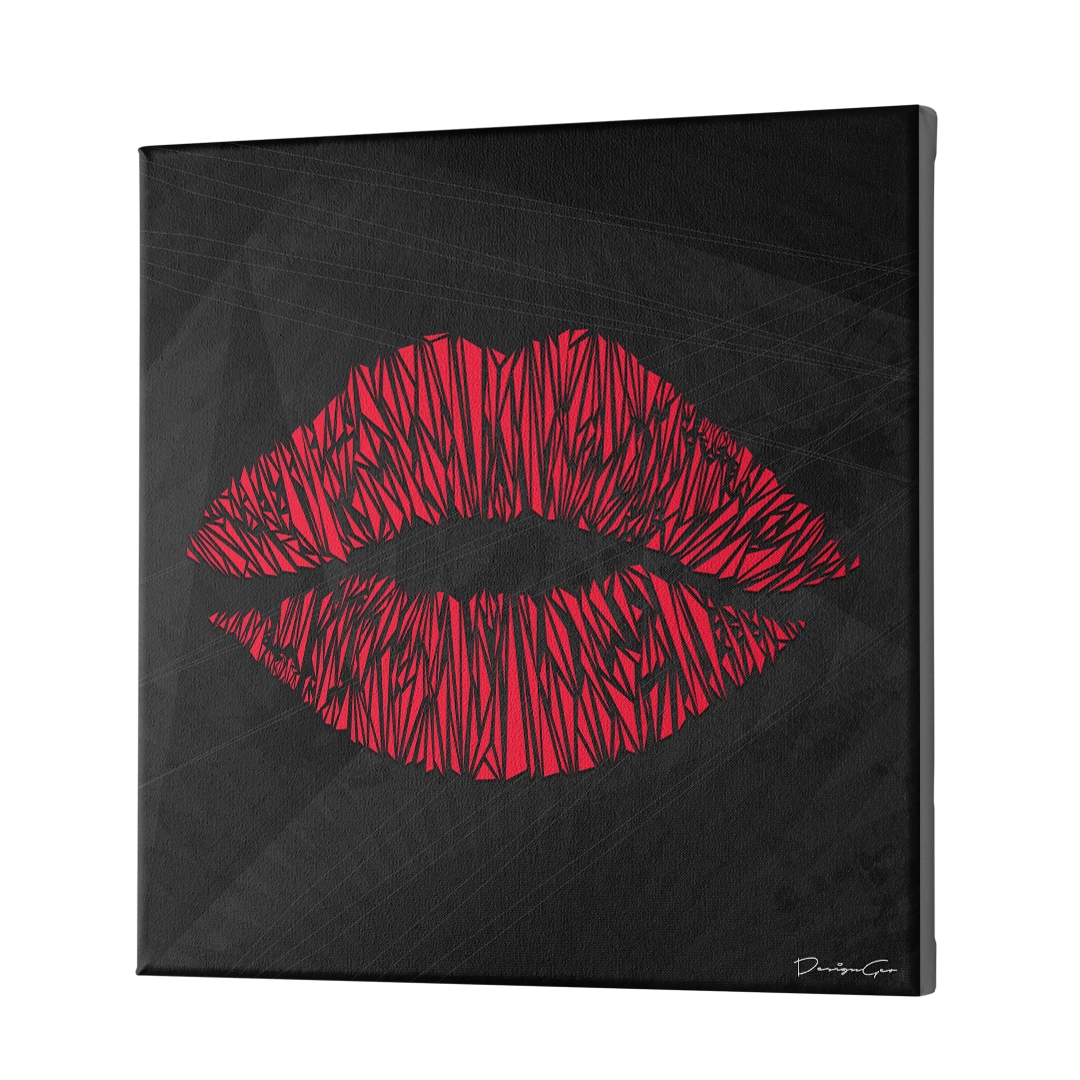 Red Rouge Canvas Wall Art