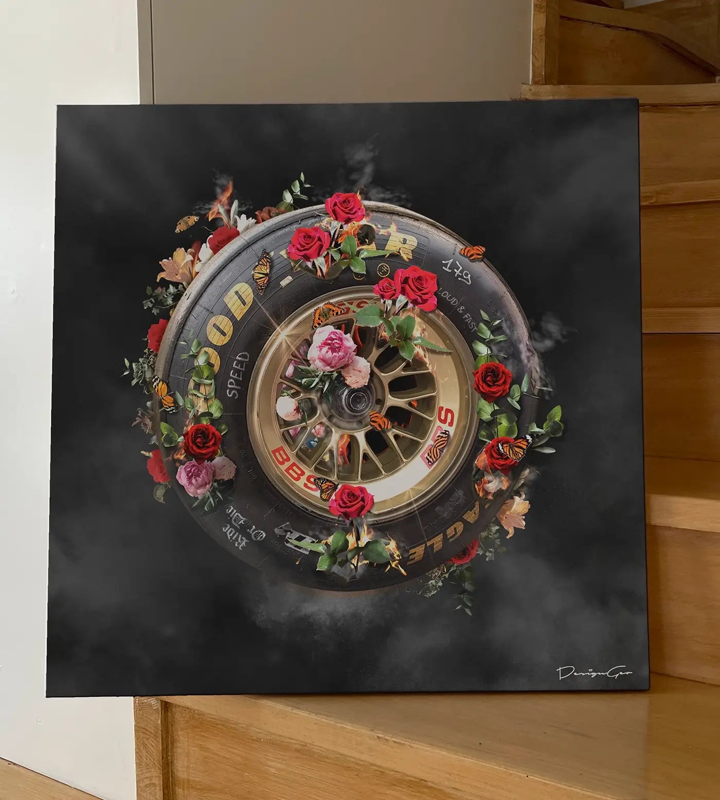 Ride or die canvas wall art